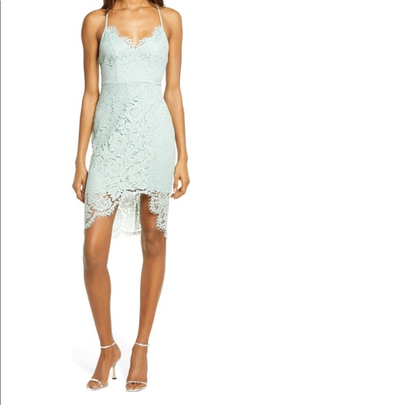Lulus Dresses & Skirts - Lulu’s Mint Blue Flirting with Desire Floral